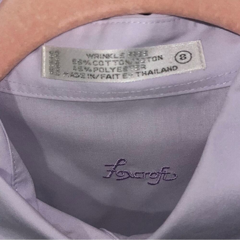 Foxcroft Wrinkle Free Classic Fit Button Down Shirt 19” P2P - Picture 3 of 4
